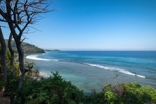 Senggigi main beach view