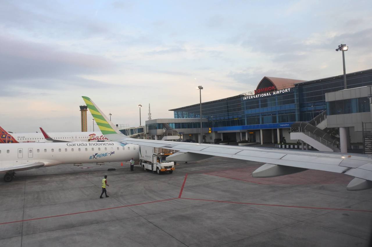 aircraft Lombok internationla airport