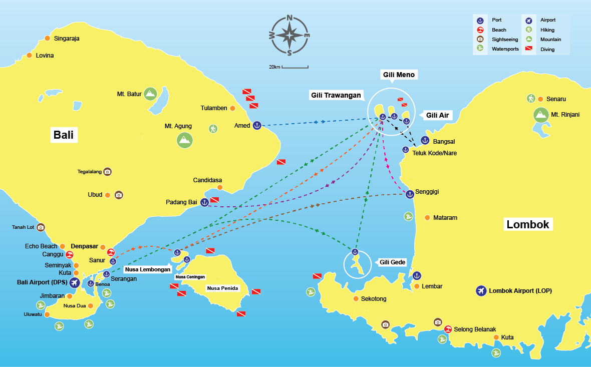 Bali to Gili and Lombok transfers